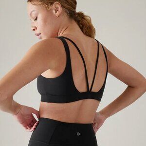 Athleta Exhale Black Bra Size Small
